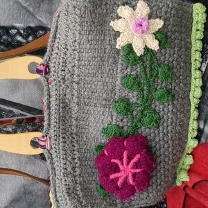 Handmade knitted purse